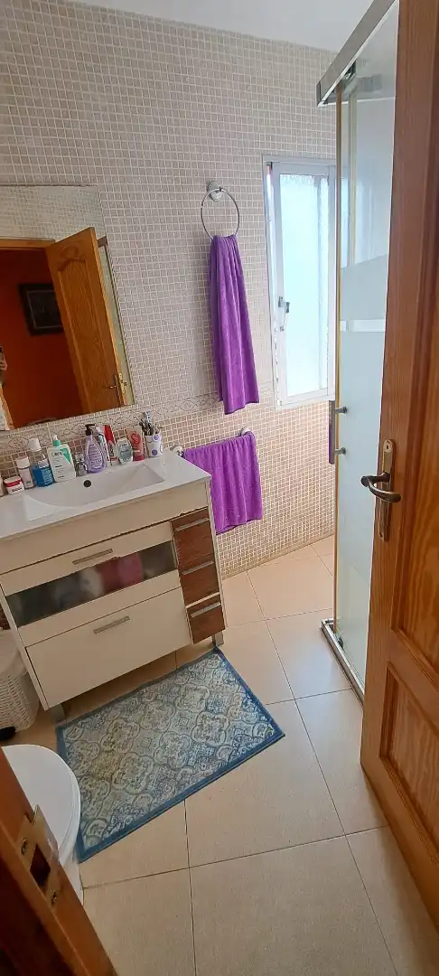 Bathroom of Flat for sale in La Font de la Figuera  with Air Conditioner, Heating and Terrace