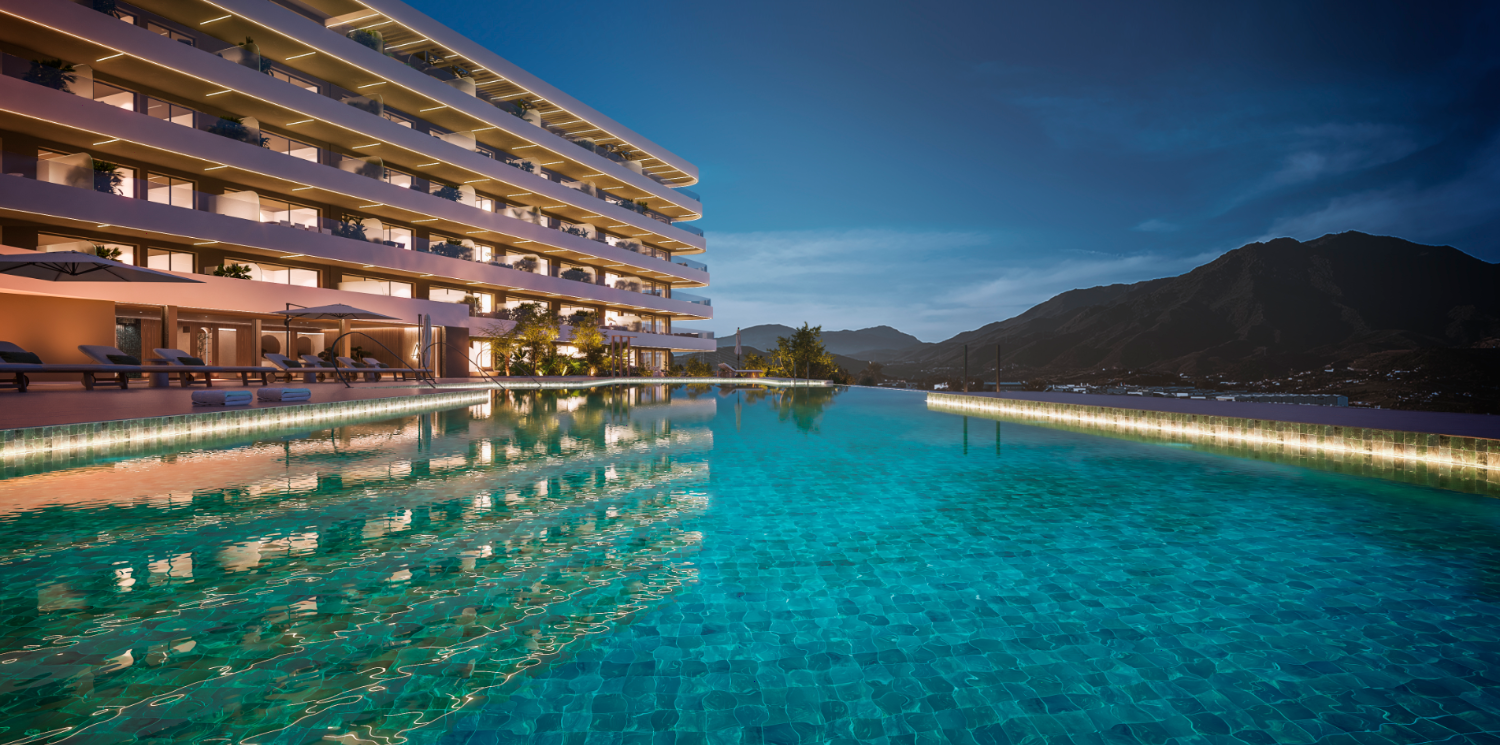 Piscina de Apartament en venda en Estepona amb Aire condicionat, Calefacció i Terrassa