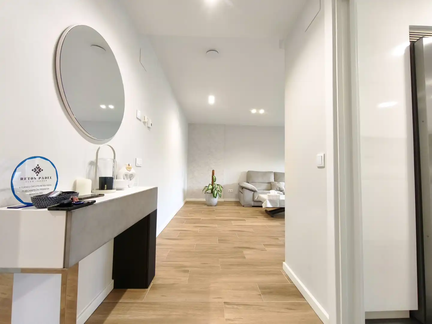 Wohnzimmer von Wohnung zum Verkauf in  Logroño mit Heizung, Privatgarten und Parkett