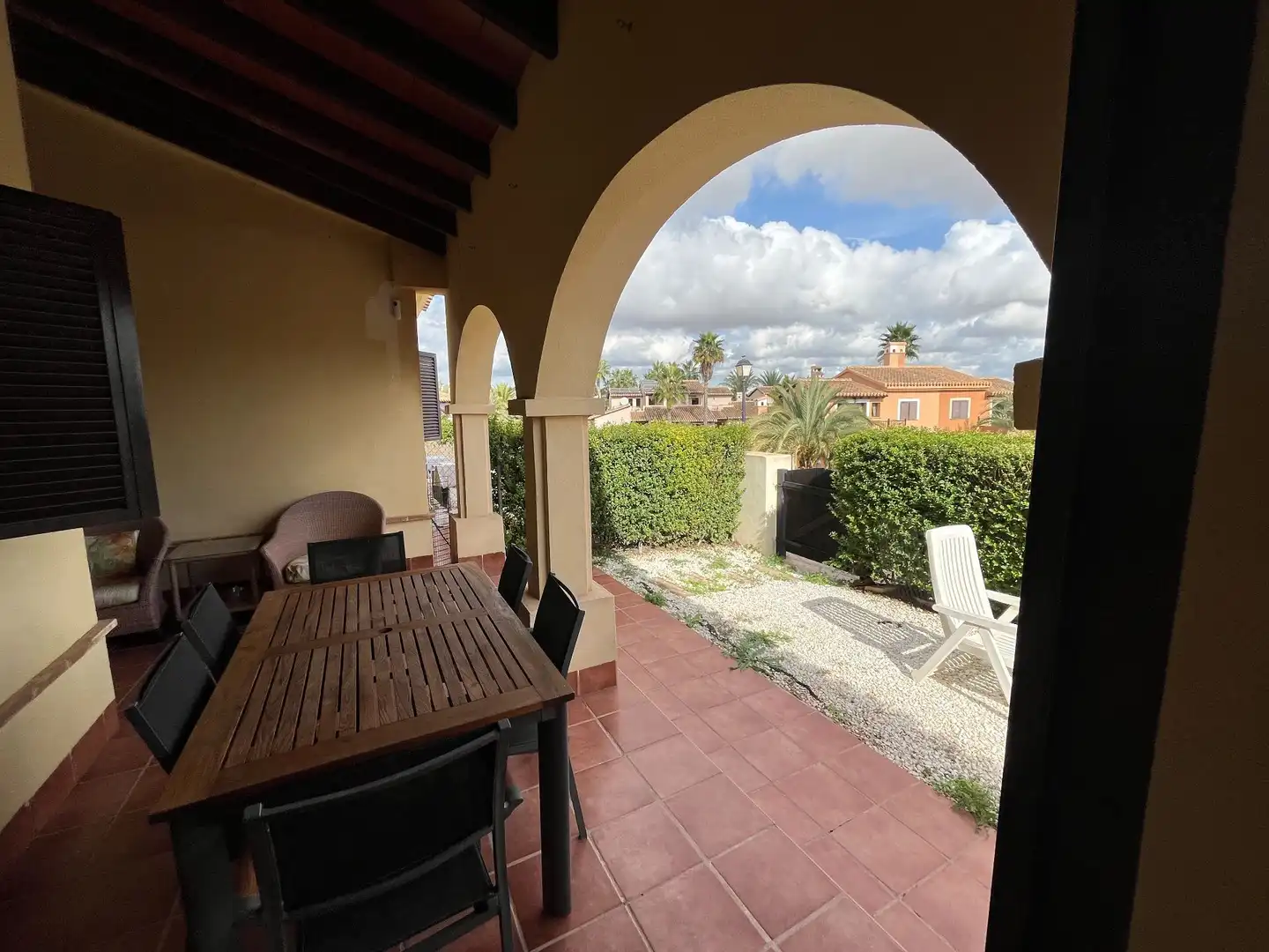 Jardí de Casa adosada en venda en Fuente Álamo de Murcia amb Aire condicionat, Jardí privat i Terrassa