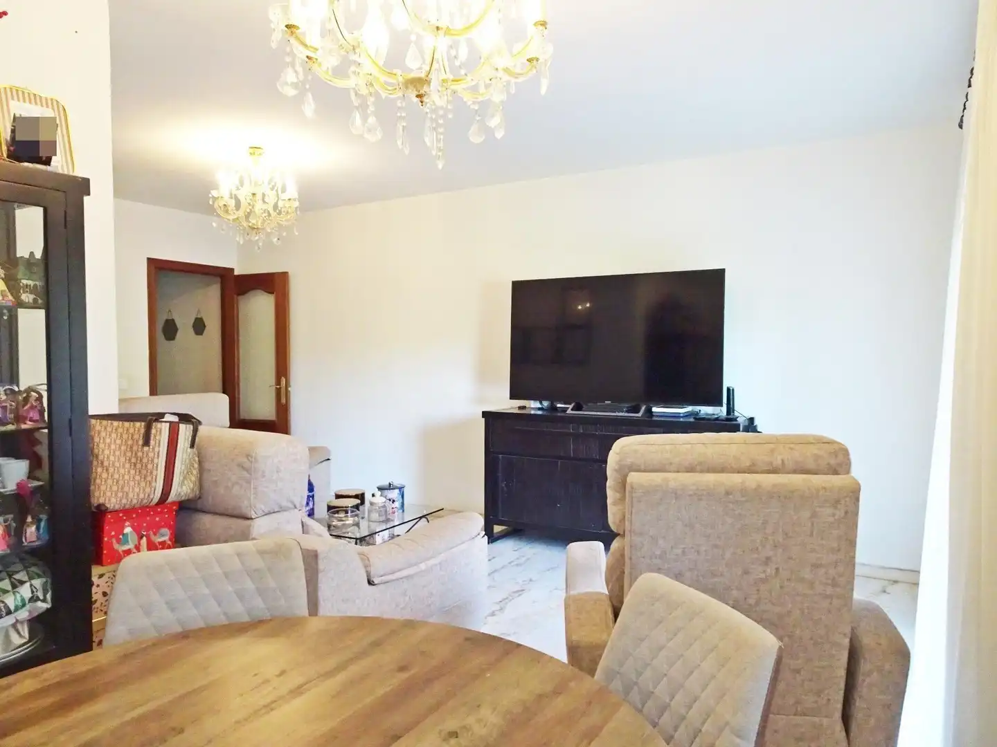 Sala de estar de Piso en venta en Málaga con Aire acondicionado, Terraza y Amueblado