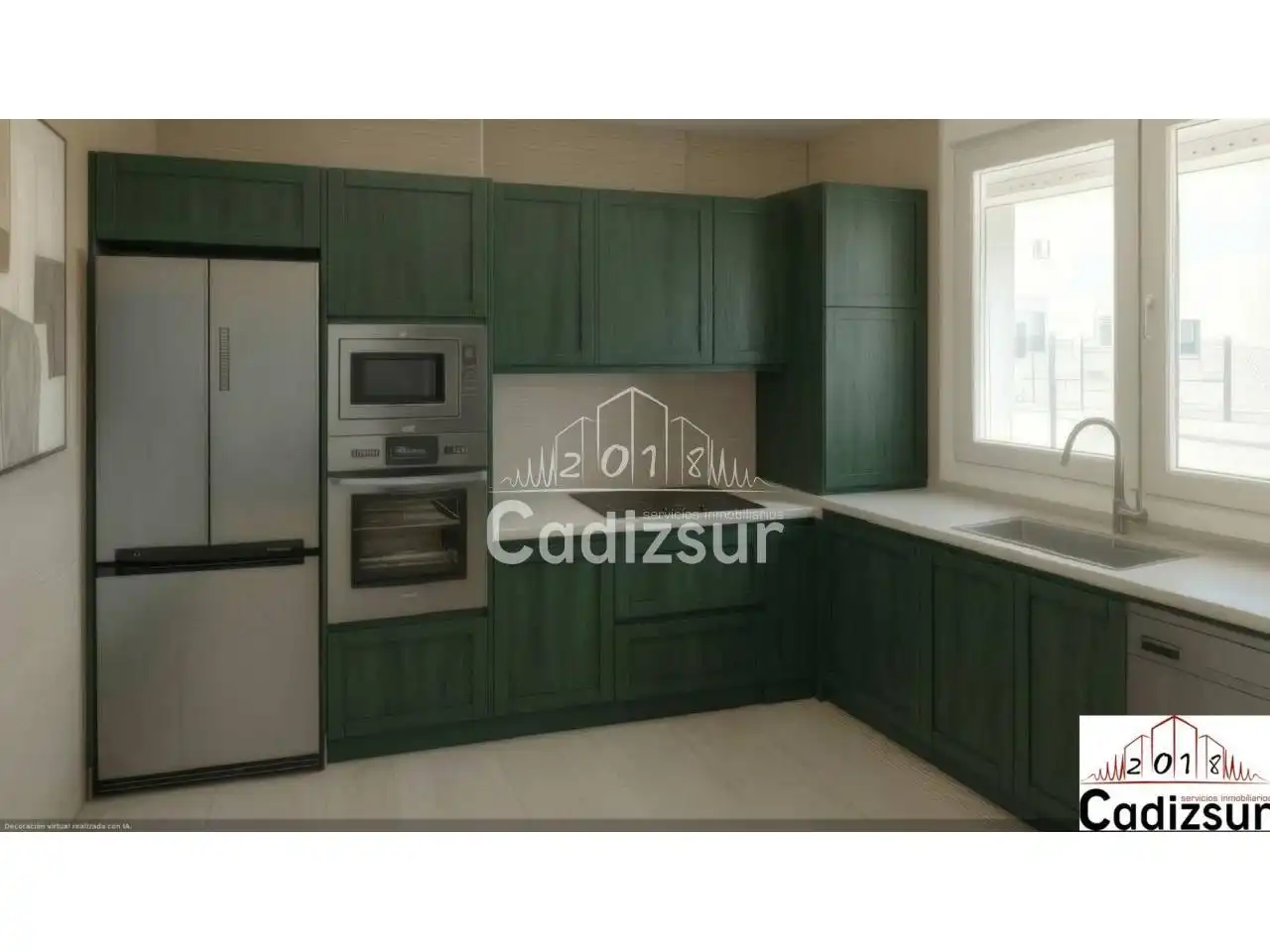 Cocina de Casa adosada en venta en Puerto Real con Aire acondicionado, Calefacción y Jardín privado