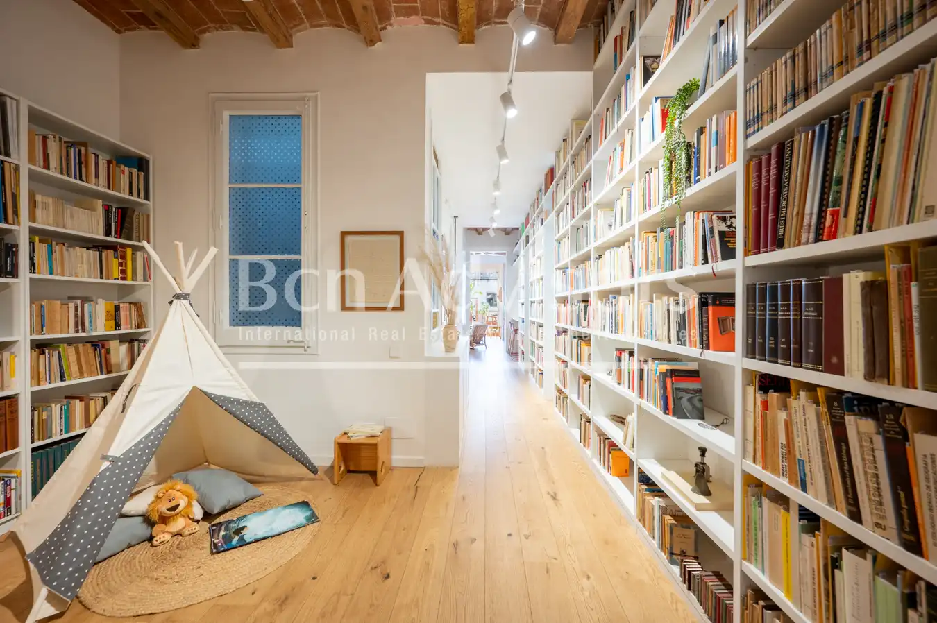 Sala de estar de Piso en venta en Barcelona con Aire acondicionado, Calefacción y Parquet