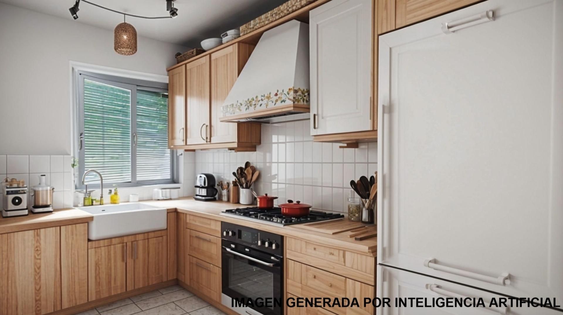 Kitchen of Flat for sale in  Valencia Capital  with Air Conditioner and Balcony