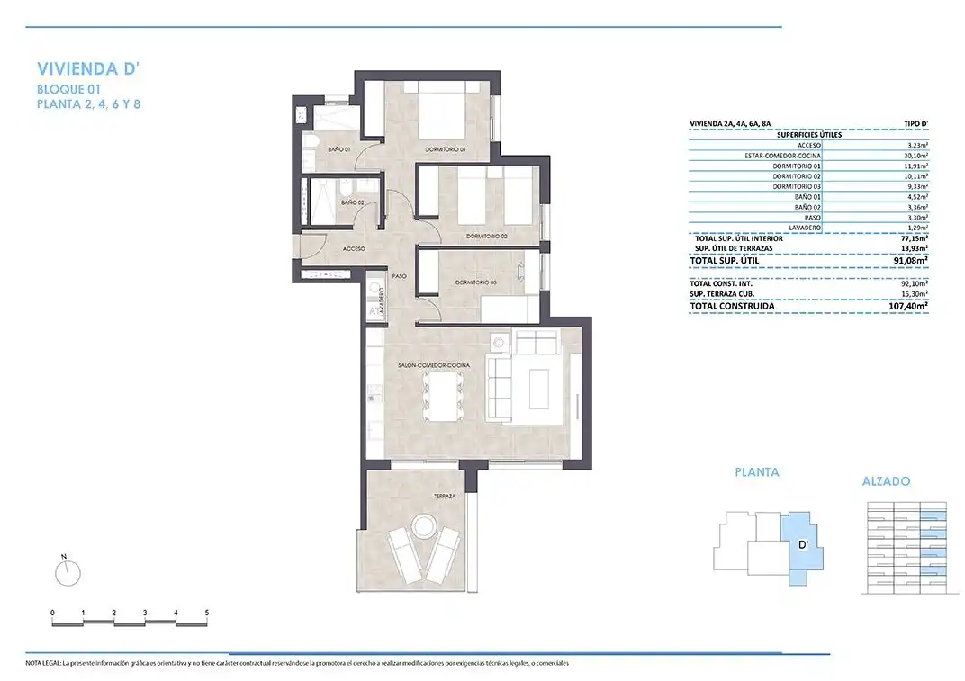 Apartment with pool for sale in Zona Levante - Playa Fossa, imagen 30