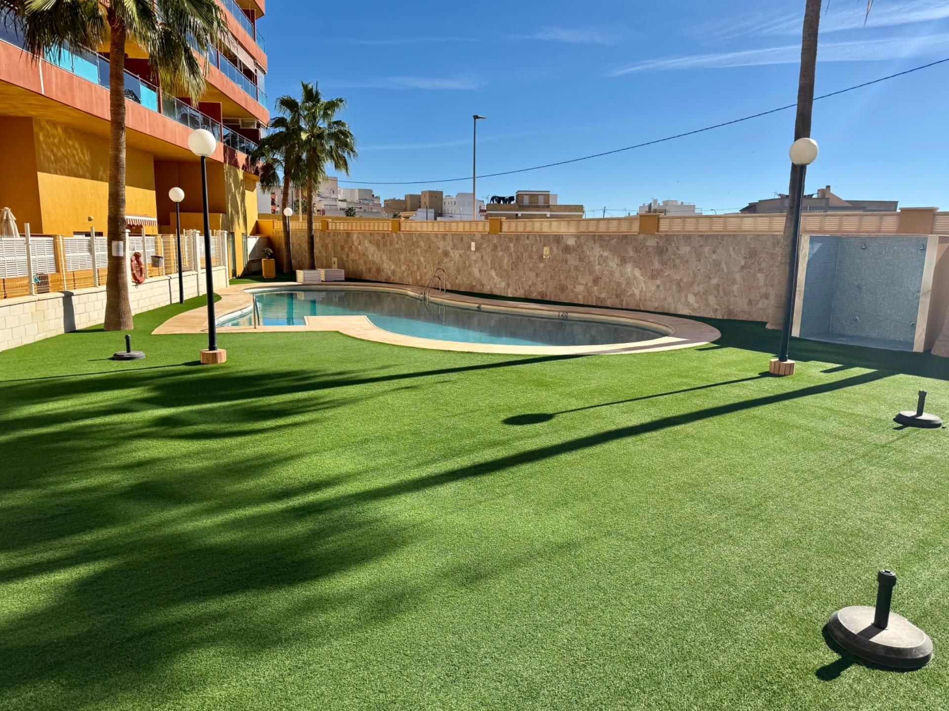 Swimming pool of Attic for sale in Roquetas de Mar  with Private garden, Terrace and Community pool