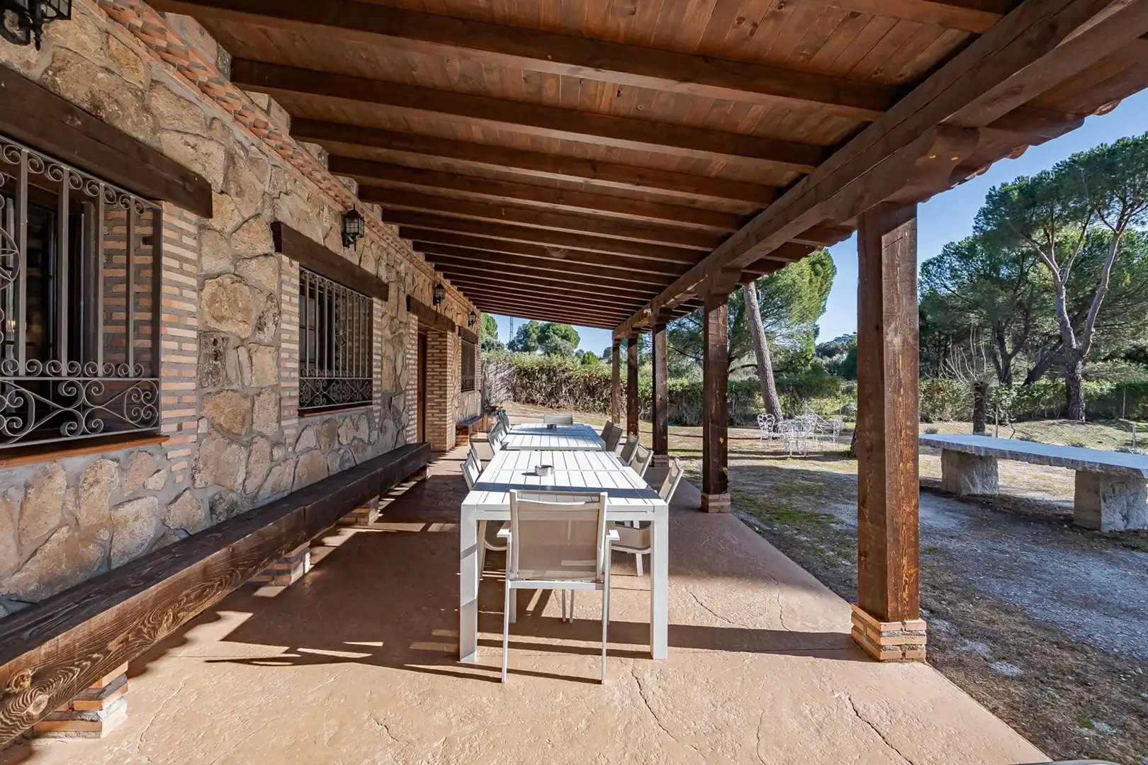Terrassa de Finca rústica en venda en El Tiemblo  amb Calefacció, Jardí privat i Terrassa