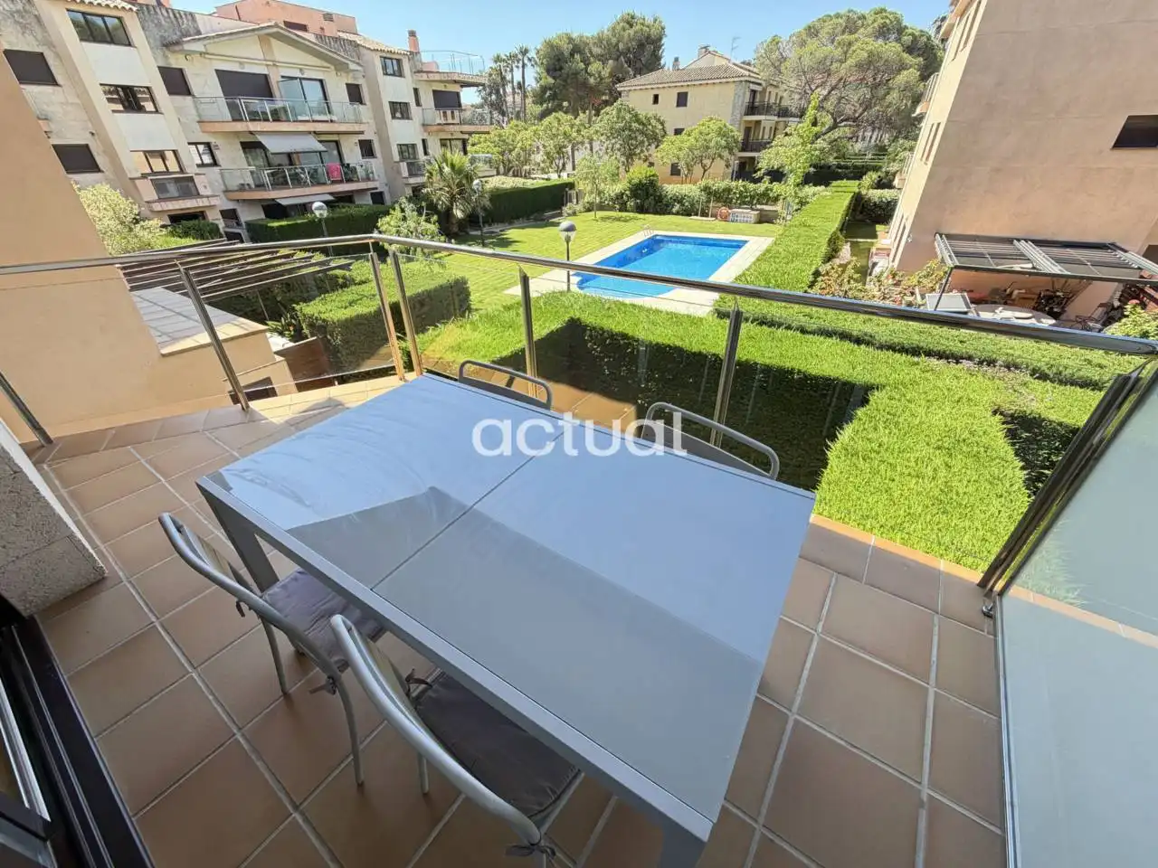 Garten von Wohnungen zum Verkauf in Castell d'Aro, Platja d'Aro i s'Agaró mit Klimaanlage, Heizung und Terrasse