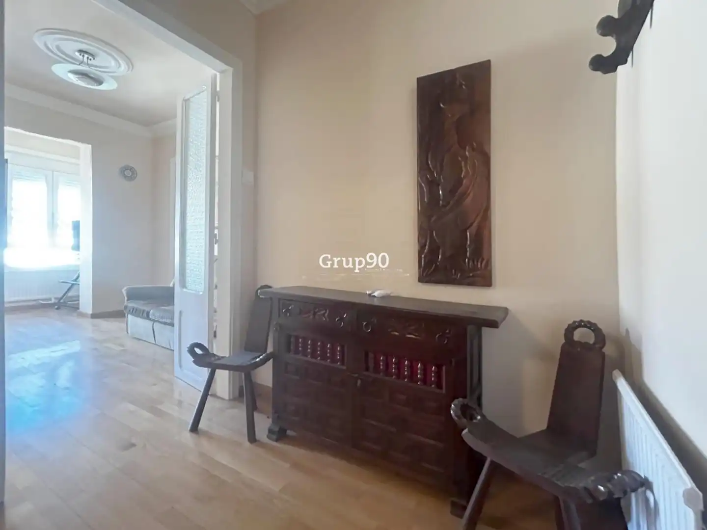 Sala de estar de Casa o chalet en venta en Puigverd de Lleida con Calefacción, Parquet y Terraza