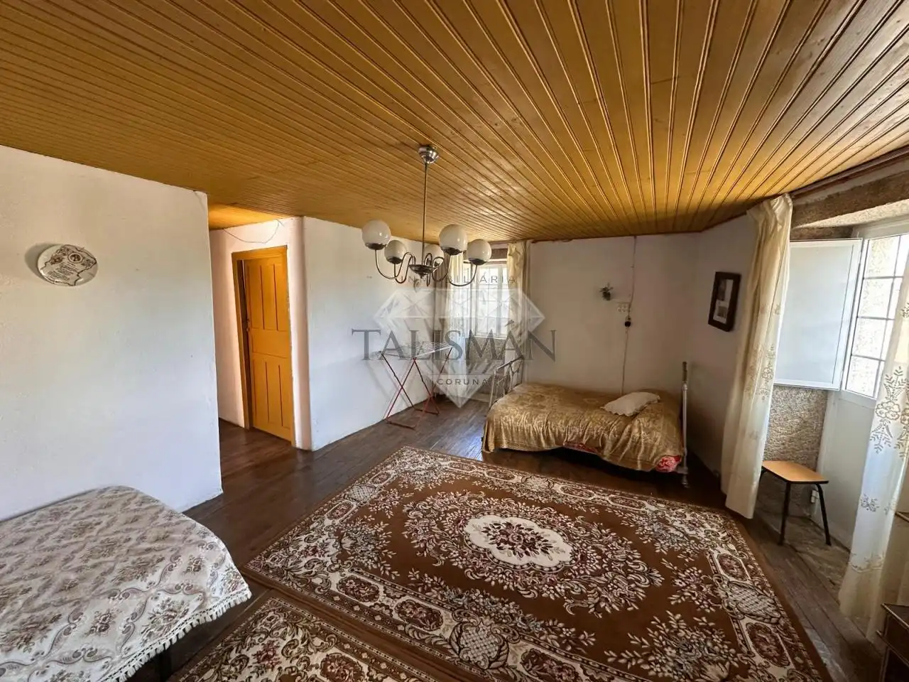 Sala de estar de Casa o chalet en venta en Agolada con Amueblado