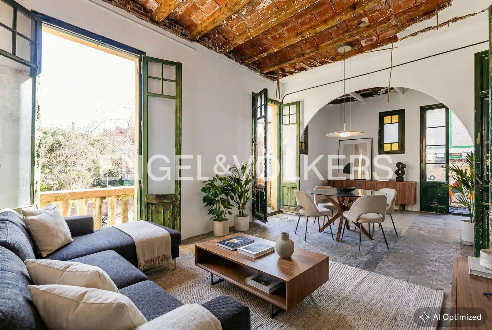 Sala de estar de Casa o chalet en venta en  Barcelona Capital con Calefacción, Jardín privado y Terraza
