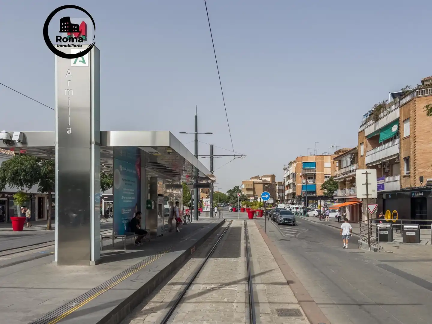 Exterior view of Flat for sale in Armilla  with Air Conditioner, Terrace and Balcony