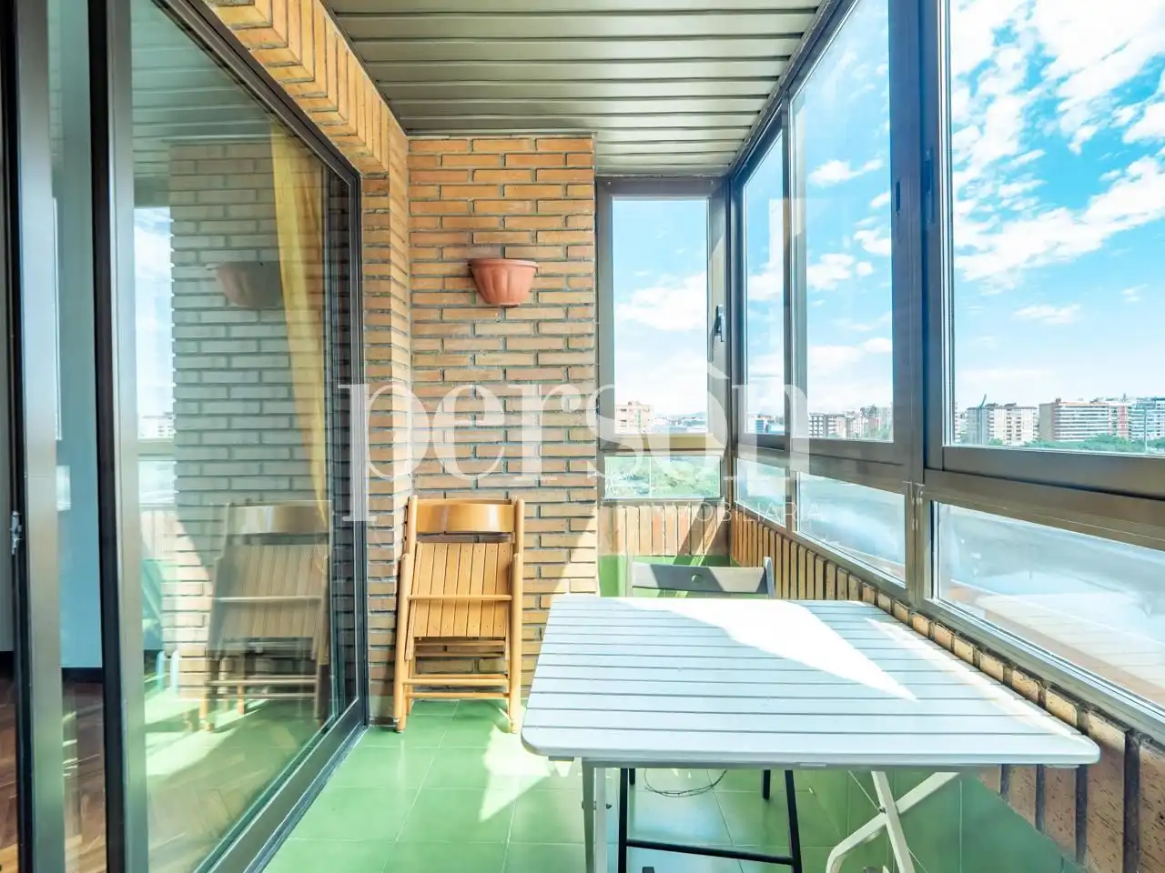 Terraza de Piso de alquiler en Valencia con Aire acondicionado, Parquet y Amueblado