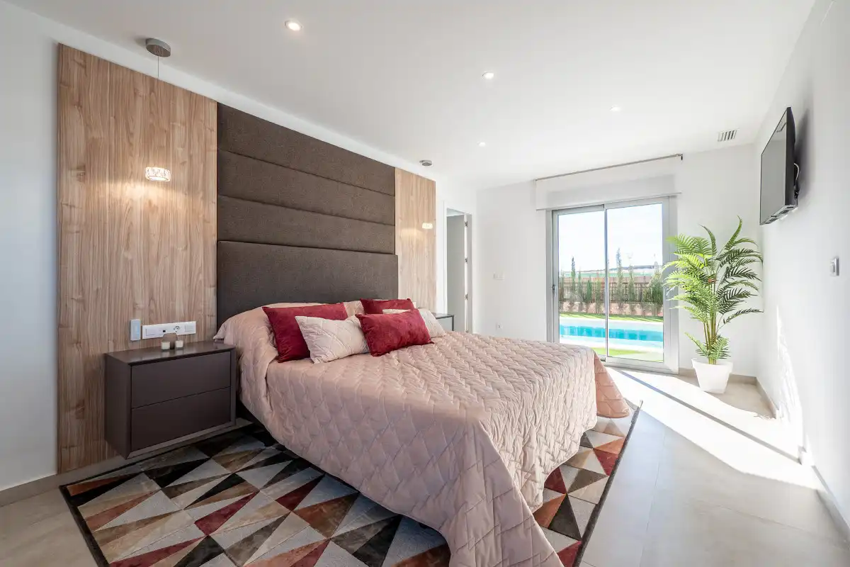Dormitori de Casa o xalet en venda en Algorfa amb Jardí privat, Terrassa i Piscina