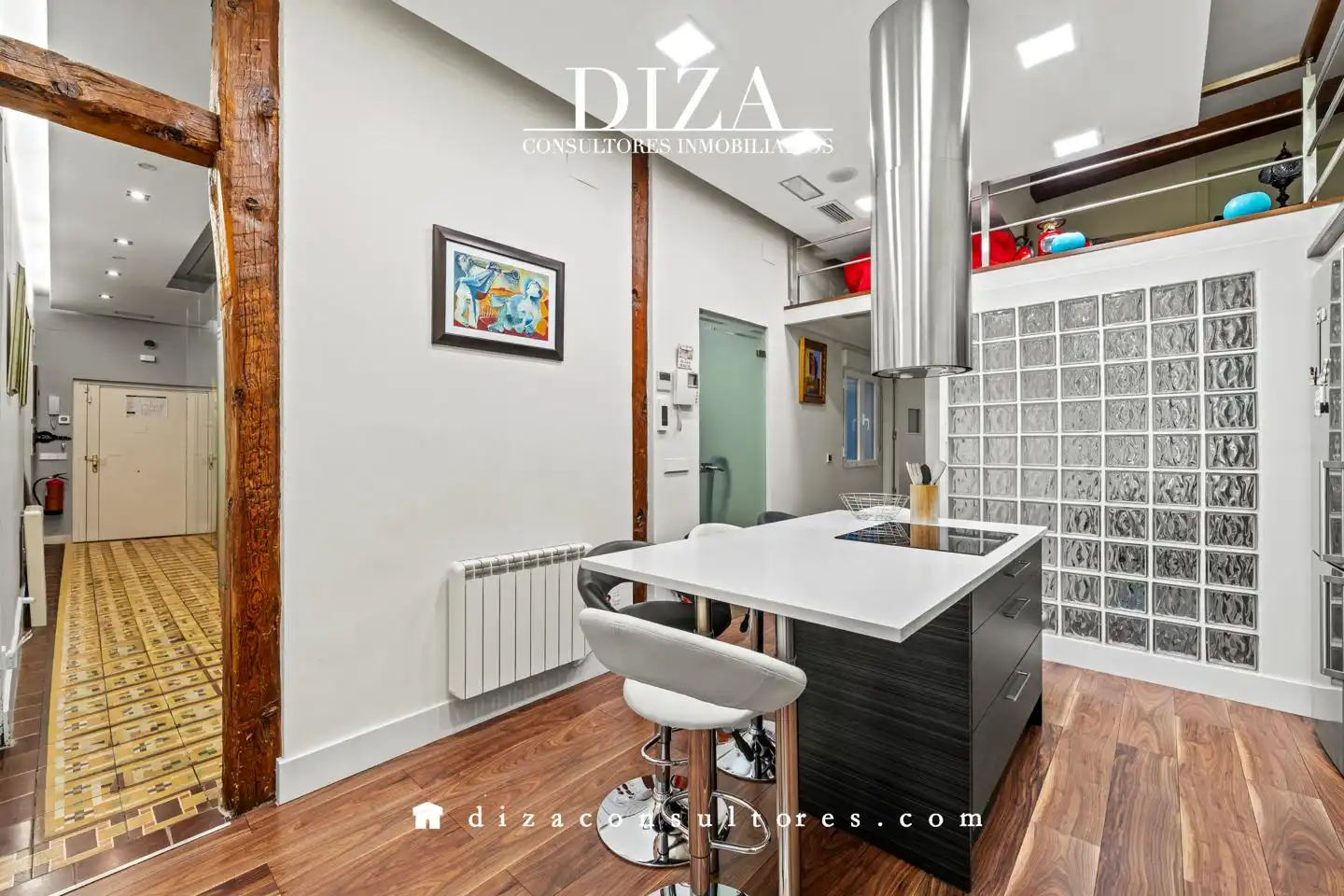 Cocina de Piso de alquiler en Madrid con Aire acondicionado, Calefacción y Amueblado