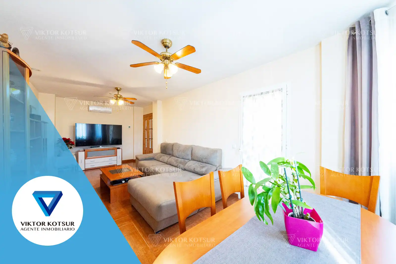 Wohnzimmer von Maisonette zum Verkauf in Vícar mit Klimaanlage, Terrasse und Abstellraum