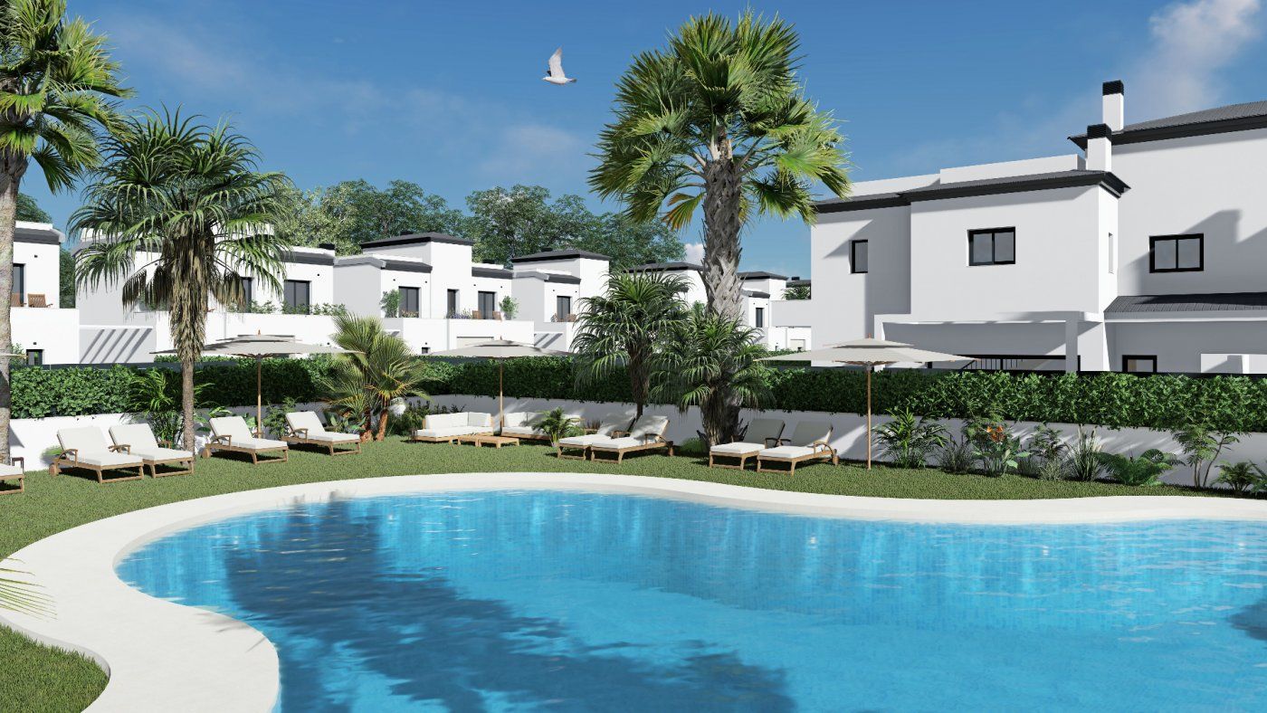 Jardí de Dúplex en venda en Santa Pola amb Aire condicionat, Terrassa i Piscina comunitària