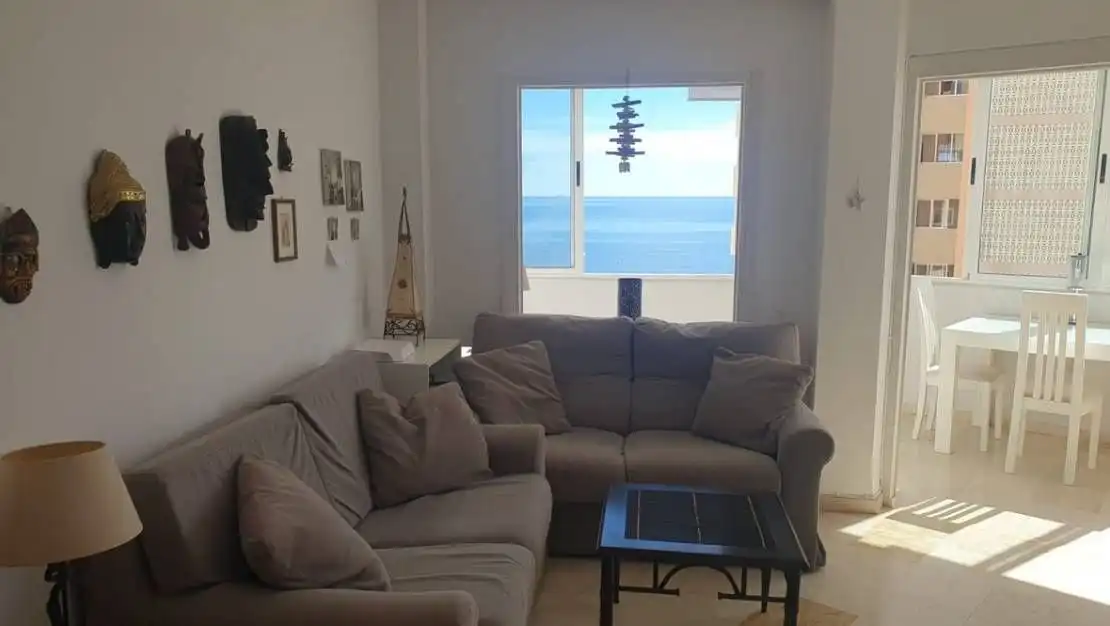 Sala d'estar de Apartament en venda en Calpe / Calp amb Aire condicionat i Terrassa