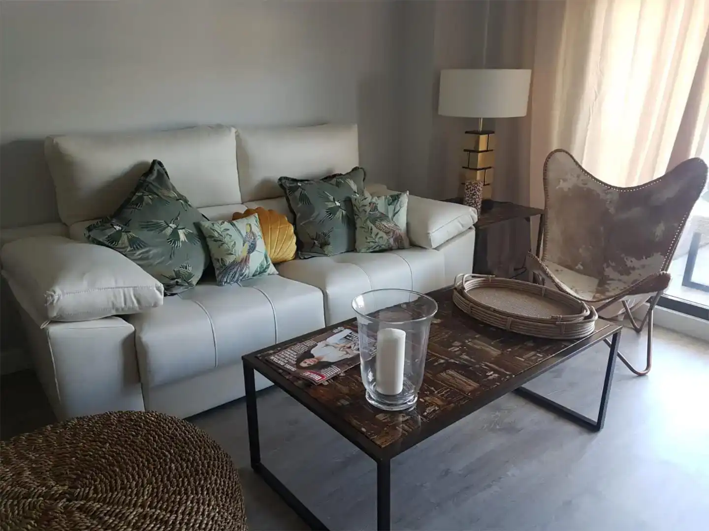 Wohnzimmer von Wohnung zur Miete in Torremolinos mit Klimaanlage, Schwimmbad und Balkon