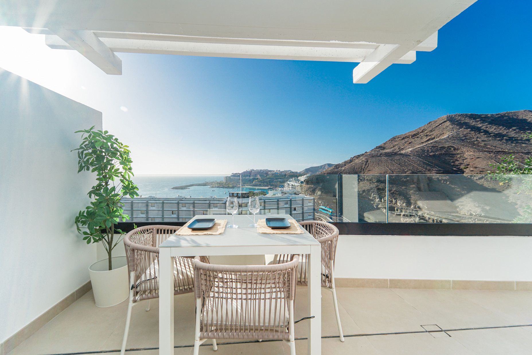 Terrace of Apartment for sale in Mogán  with Air Conditioner, Terrace and Swimming Pool