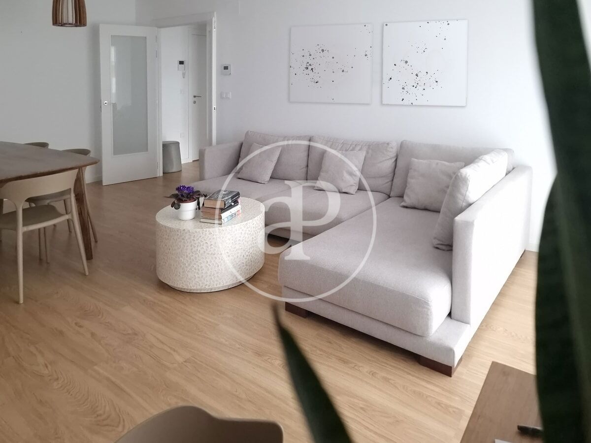 Sala d'estar de Pis de lloguer en  Valencia Capital amb Aire condicionat, Calefacció i Terrassa