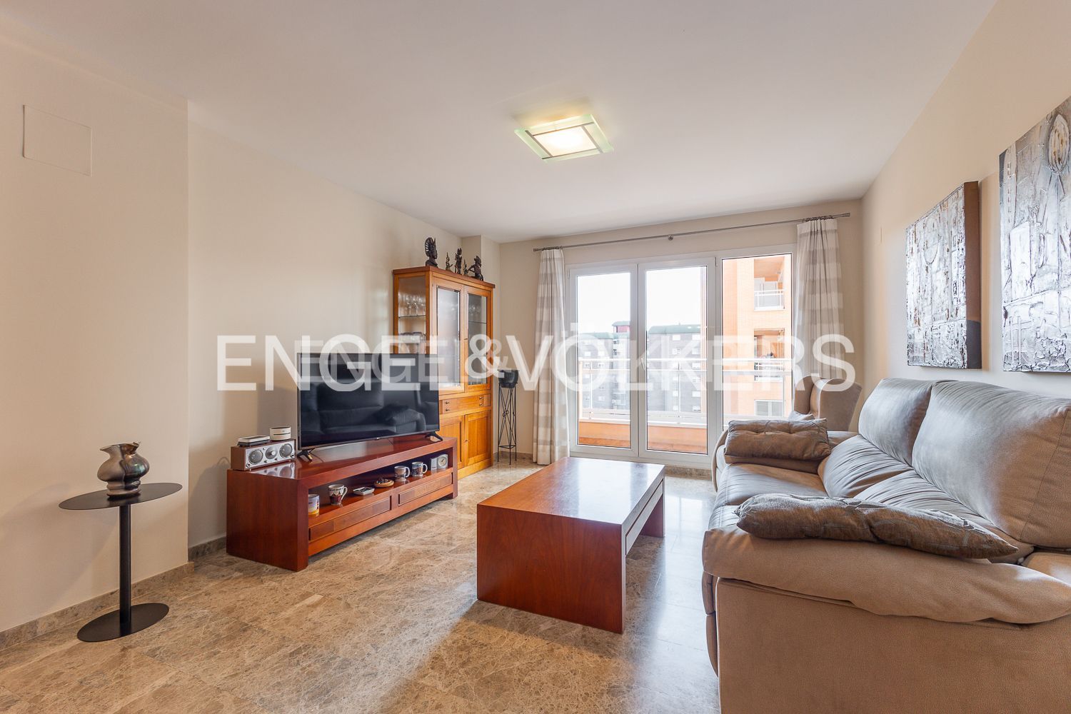 Living room of Apartment for sale in  Valencia Capital  with Air Conditioner, Heating and Swimming Pool