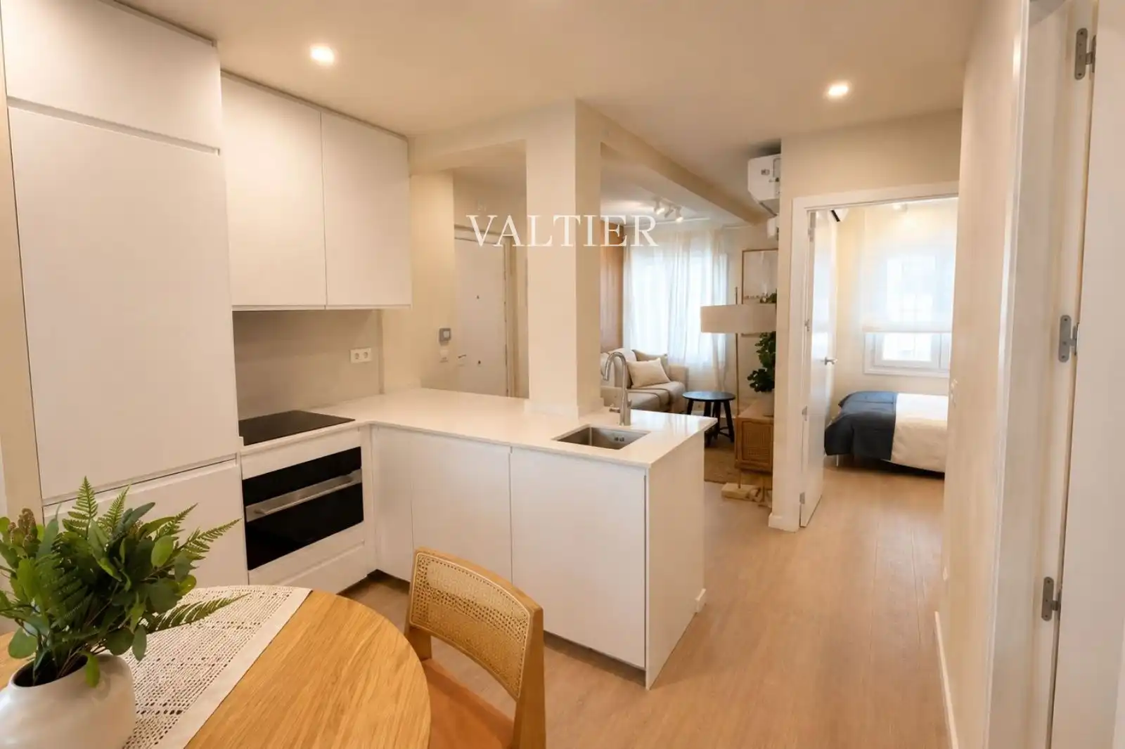 Kitchen of Flat for rent in Madrid  with Air Conditioner, Heating and Furnished