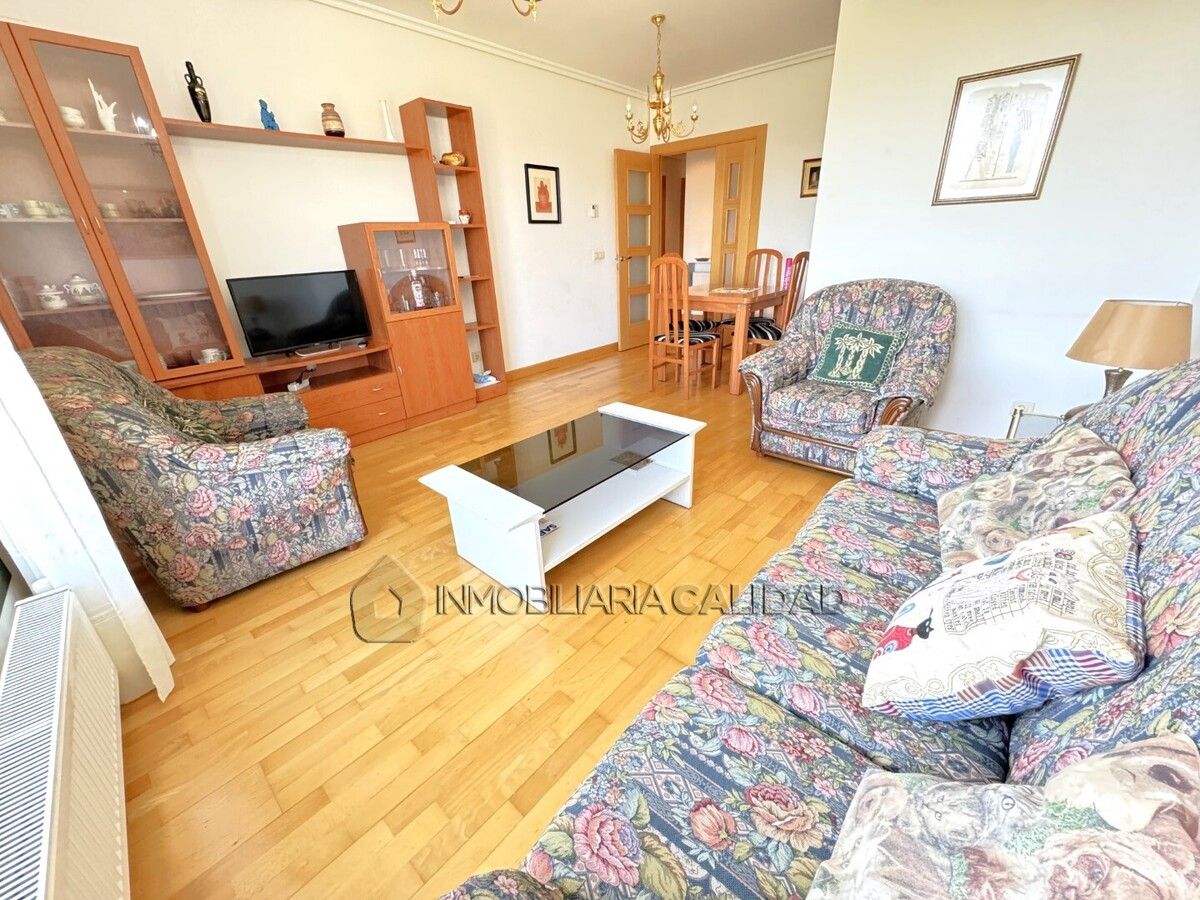 Living room of Flat to rent in Burgos Capital  with Heating, Terrace and Furnished