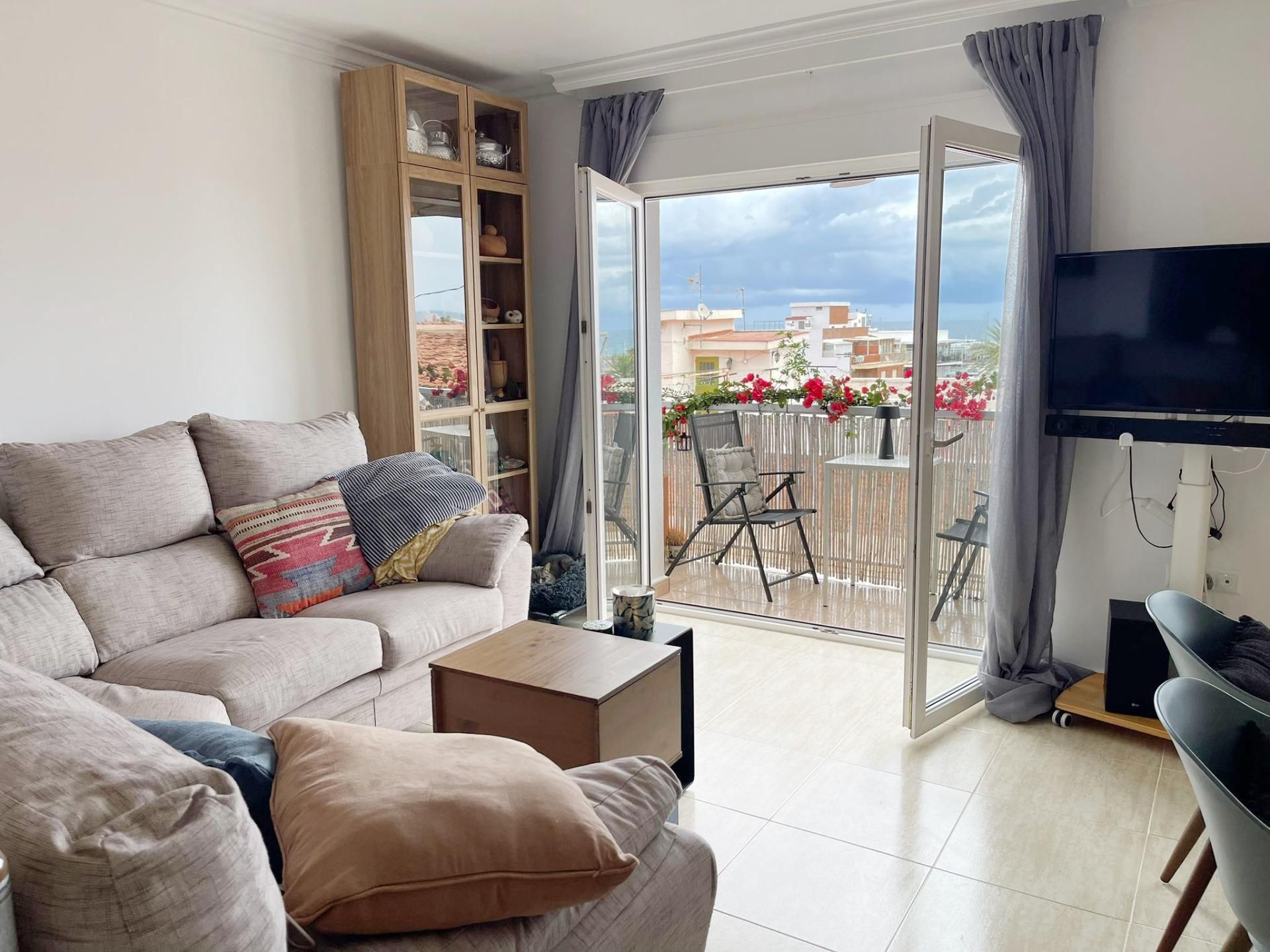 Sala de estar de Ático en venta en Dénia con Aire acondicionado, Calefacción y Balcón