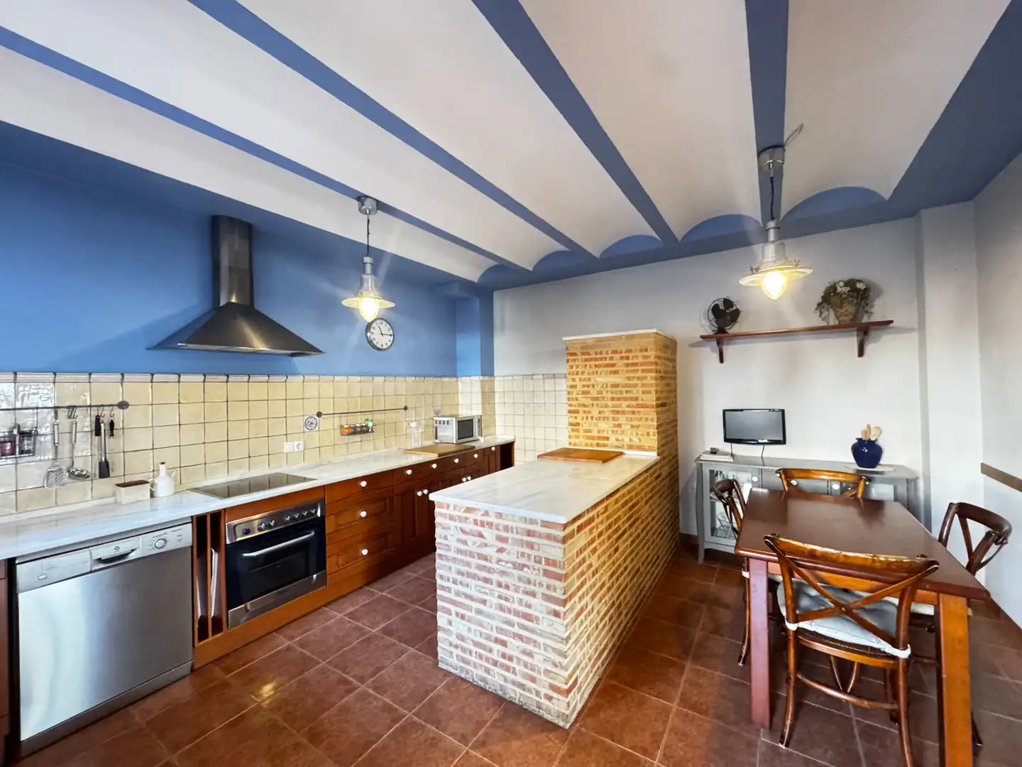 Küche von Einfamilien-Reihenhaus zum Verkauf in Canet d'En Berenguer mit Klimaanlage, Heizung und Terrasse