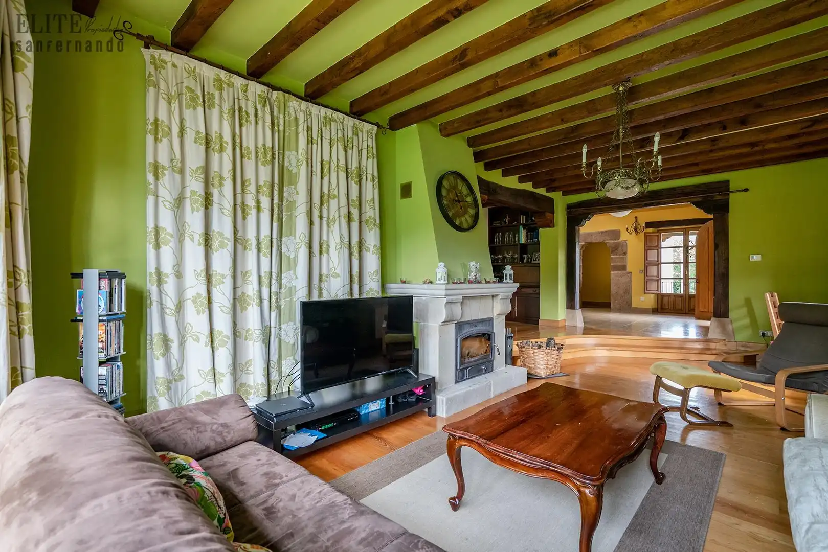 Sala de estar de Casa o chalet en venta en Bárcena de Pie de Concha con Calefacción, Jardín privado y Terraza