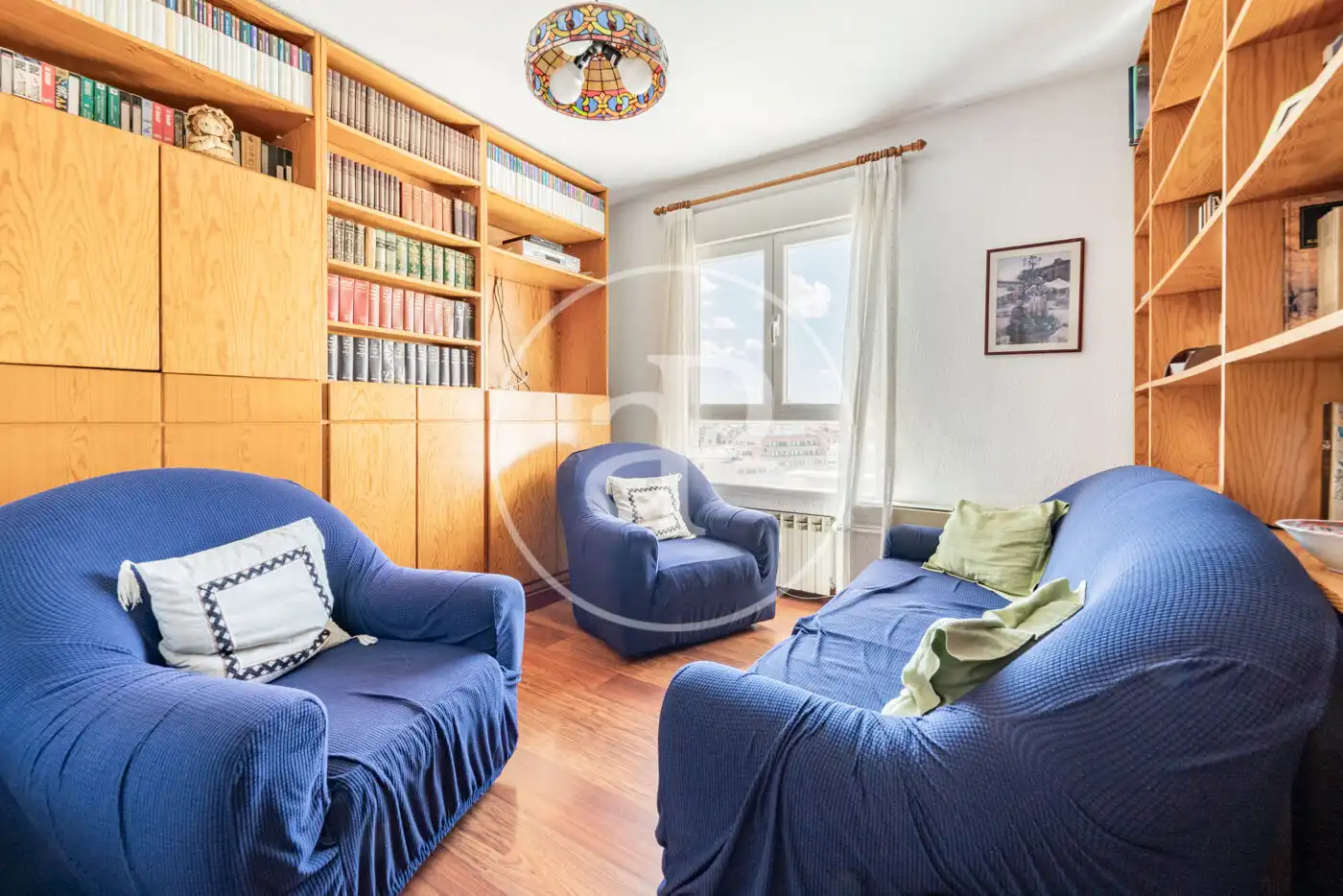 Sala d'estar de Pis en venda en Madrid amb Aire condicionat, Calefacció i Jardí privat