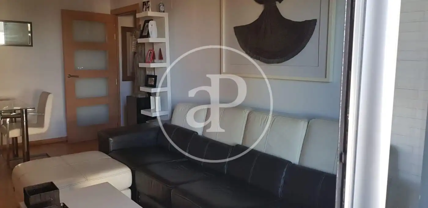 Sala d'estar de Pis de lloguer en Valencia amb Aire condicionat, Calefacció i Jardí privat