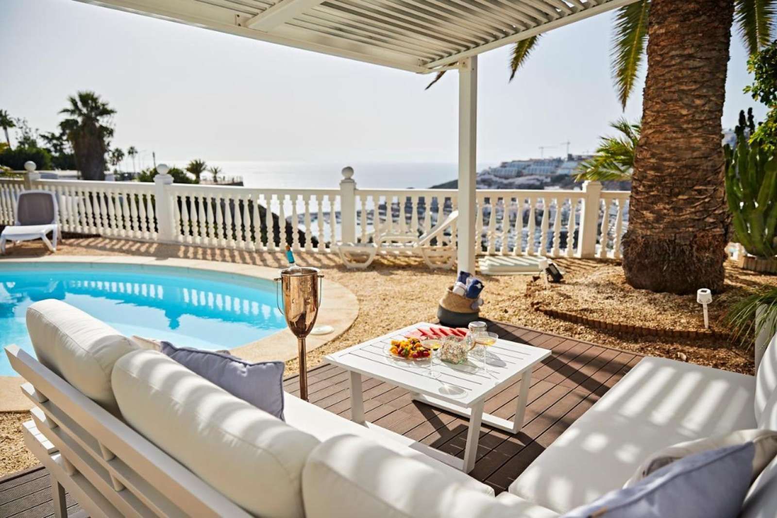 Terraza de Apartamento para compartir en Mogán con Aire acondicionado, Terraza y Amueblado