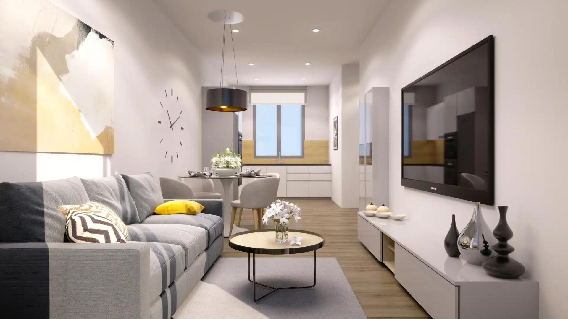 Sala d'estar de Àtic en venda en Alicante / Alacant amb Aire condicionat, Calefacció i Terrassa