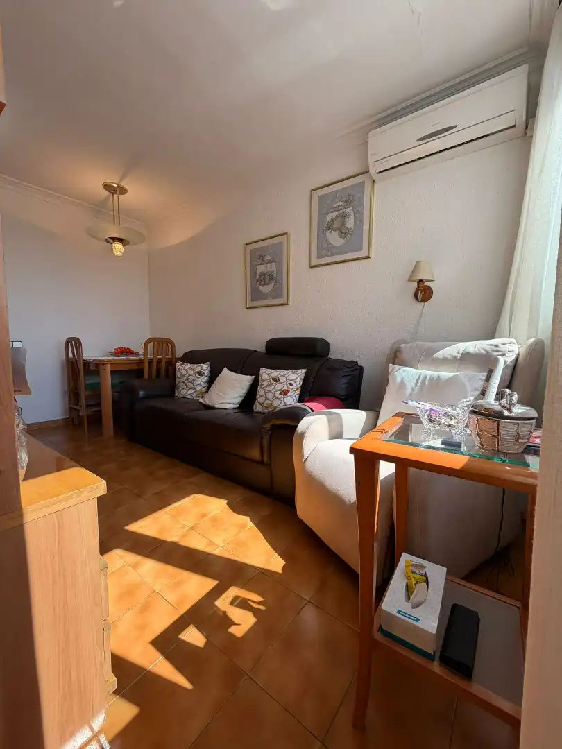 Living room of Flat for sale in Cornellà de Llobregat  with Air Conditioner and Furnished