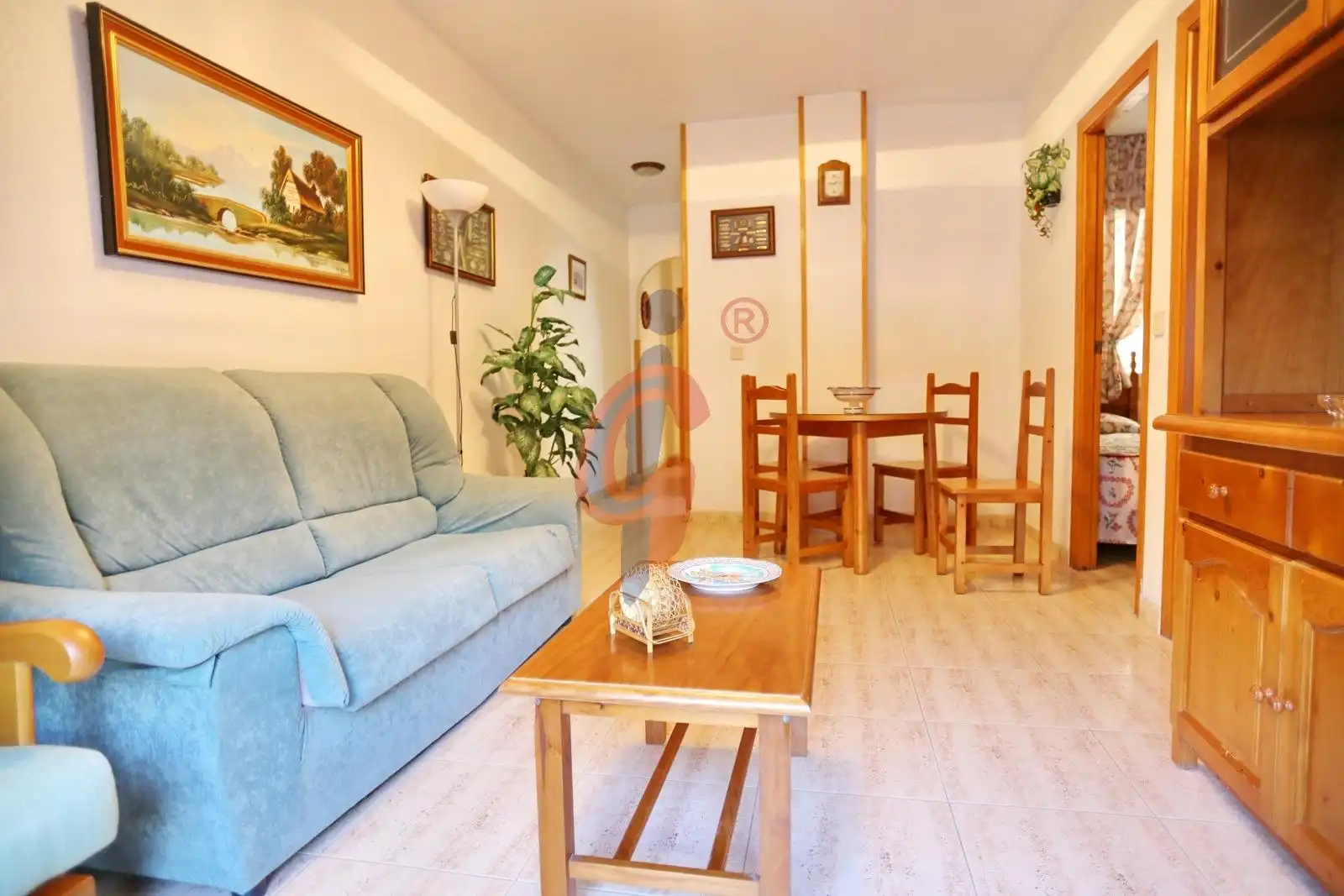 Sala de estar de Apartamento en venta en Guardamar del Segura con Aire acondicionado, Terraza y Amueblado
