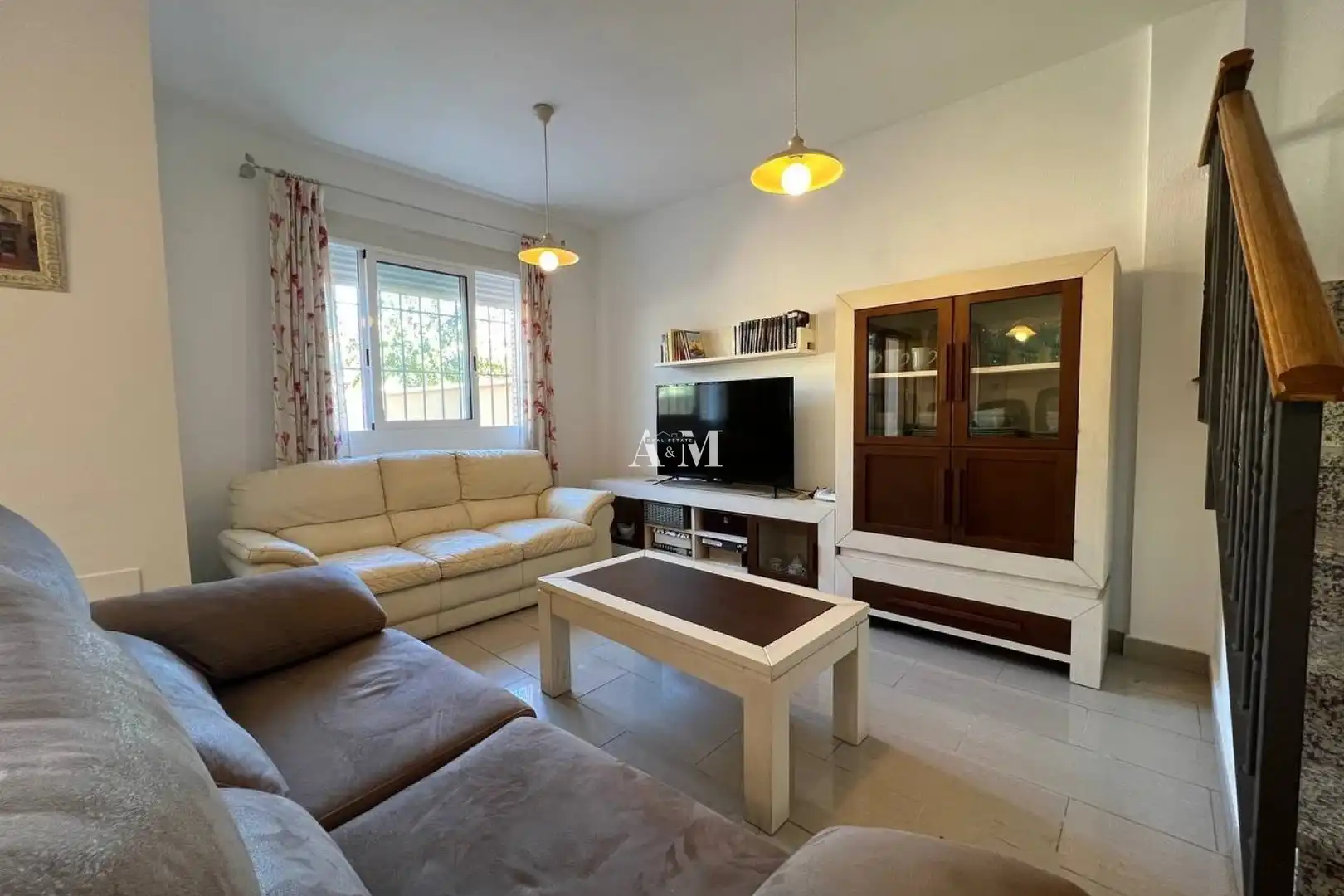 Sala de estar de Casa o chalet de alquiler en Pilar de la Horadada con Aire acondicionado, Calefacción y Jardín privado