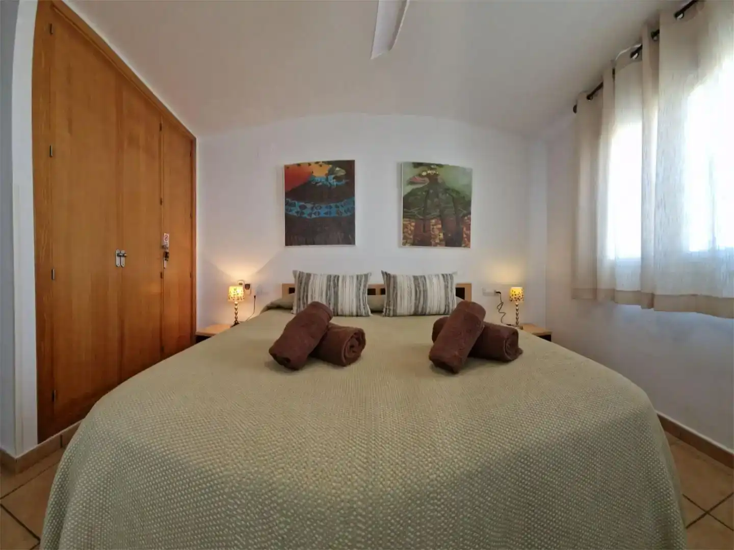 Bedroom of Flat for rent in Conil de la Frontera  with Air Conditioner, Private garden and Storage room