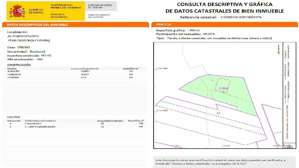 Residential for sale in PONTECESURES PADRON, -1, Padrón