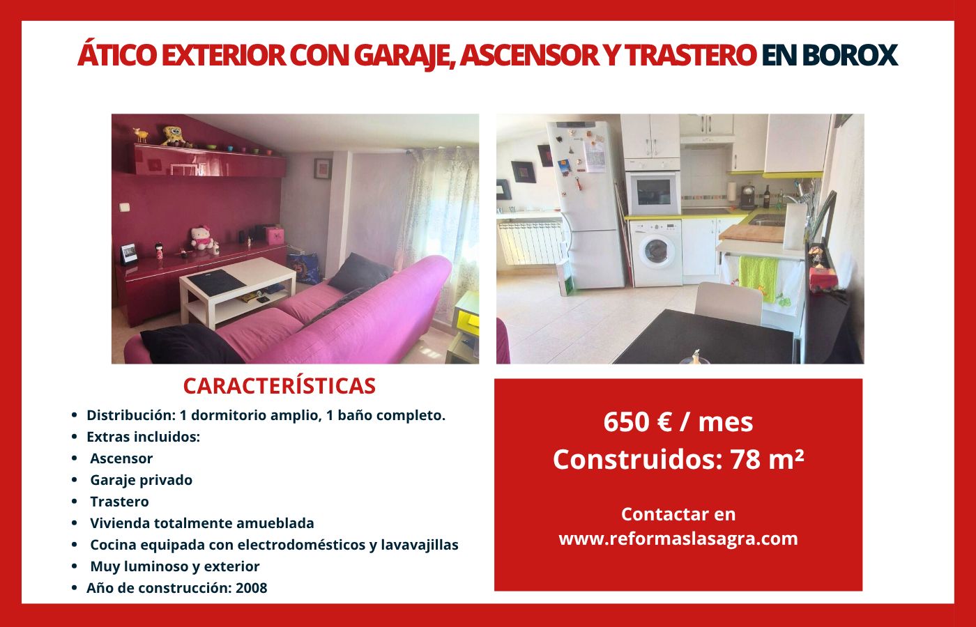 Garden of Attic to rent in Borox  with Heating, Storage room and Furnished