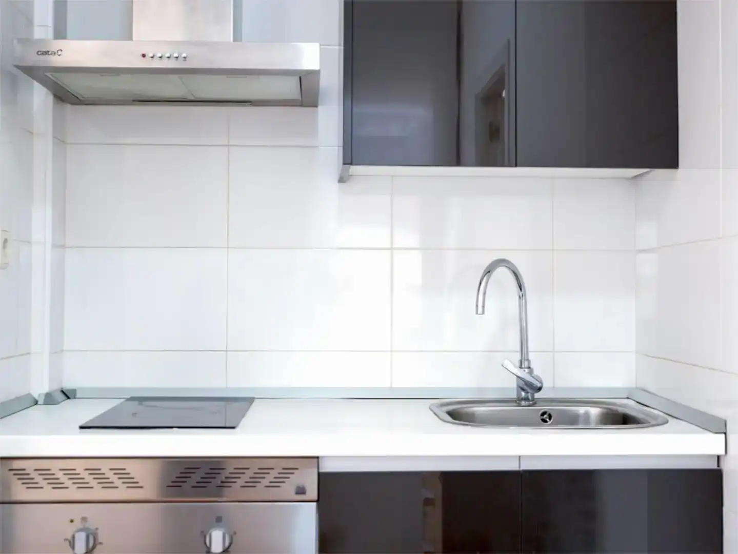 Cuina de Loft de lloguer en Madrid amb Aire condicionat, Parquet i Traster