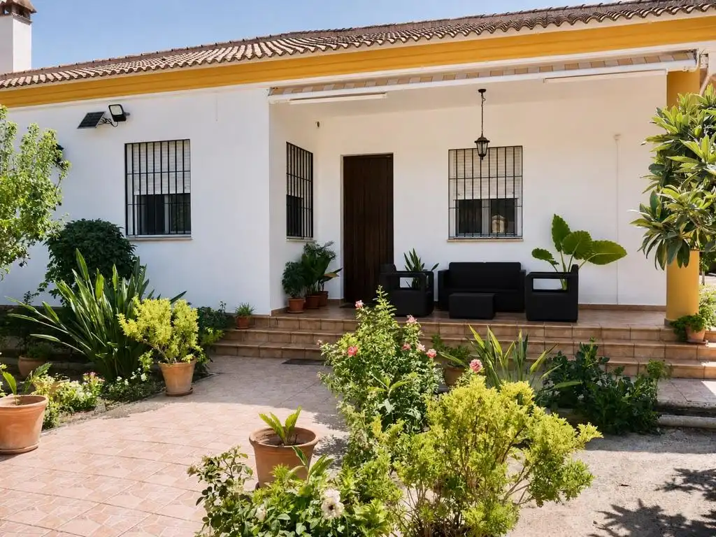Jardín de Casa o chalet en venta en Hinojos con Aire acondicionado, Jardín privado y Terraza