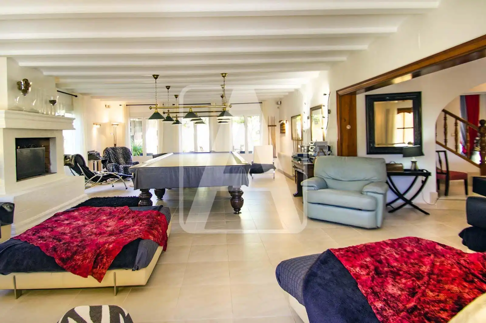 Sala d'estar de Finca rústica en venda en Calpe / Calp amb Aire condicionat, Calefacció i Jardí privat