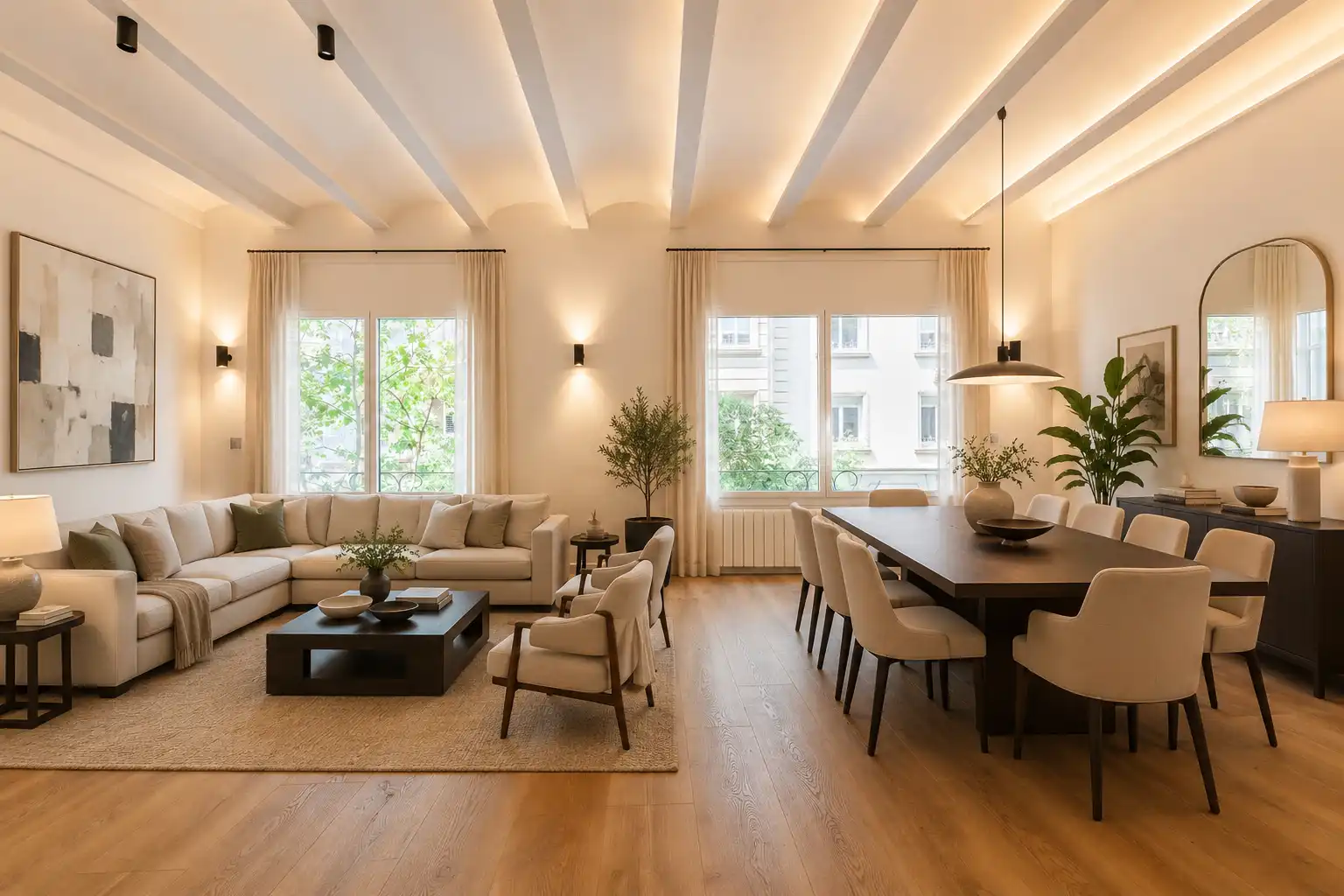 Sala de estar de Piso en venta en Barcelona con Aire acondicionado, Calefacción y Horno