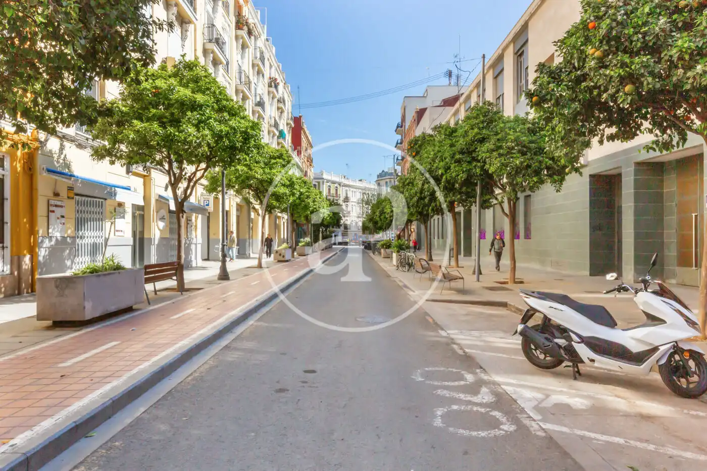 Vista exterior de Pis de lloguer en  Valencia Capital amb Aire condicionat, Calefacció i Moblat