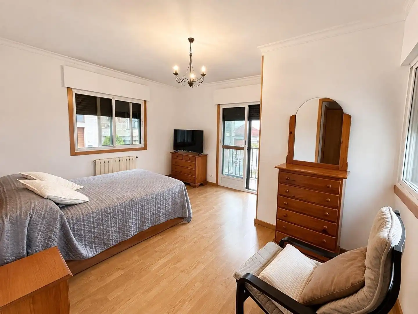 Bedroom of Houses for sale in Poio  with Heating, Terrace and Furnished