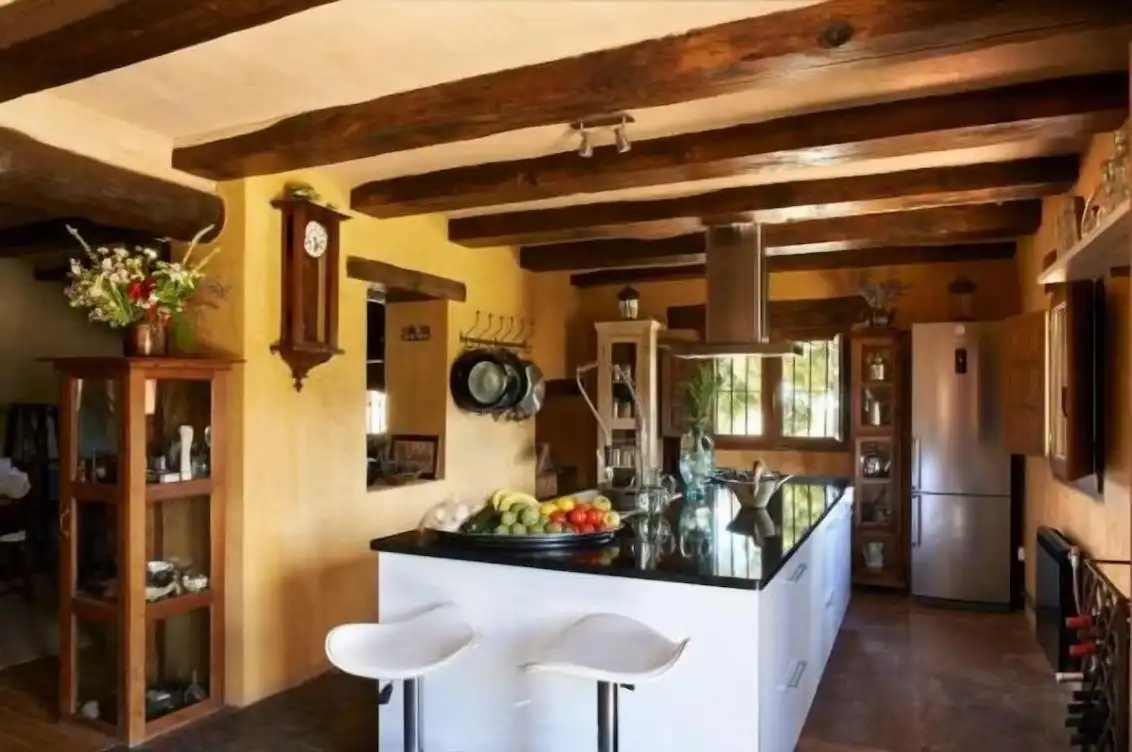 Cocina de Finca rústica en venta en Enguera con Calefacción, Jardín privado y Terraza