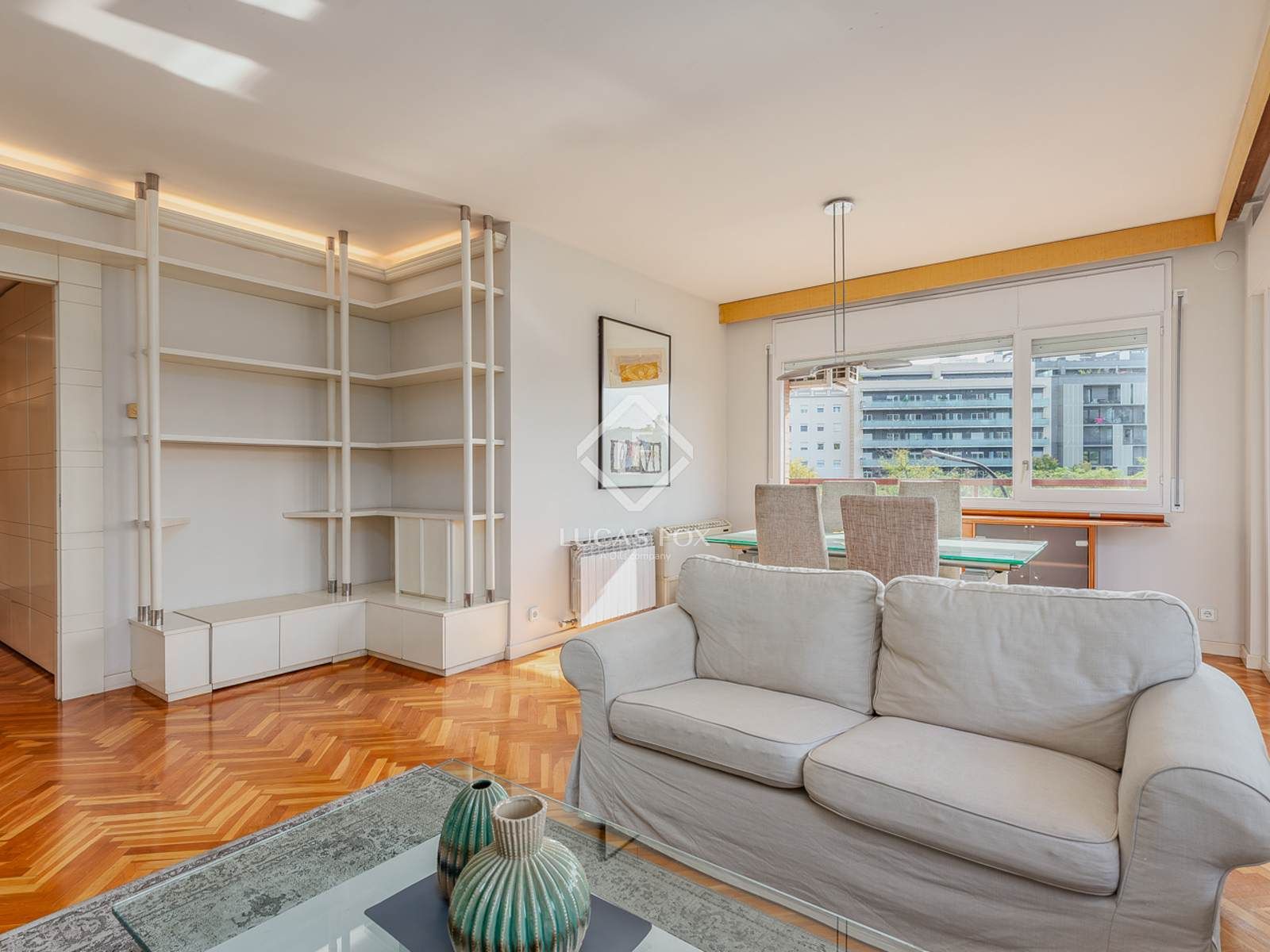 Living room of Flat for sale in  Barcelona Capital  with Air Conditioner, Terrace and Swimming Pool
