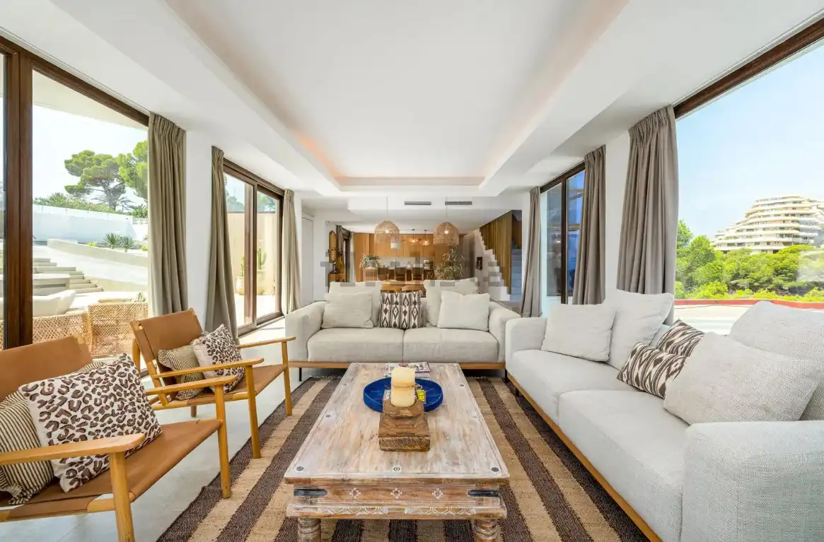 Sala de estar de Casa o chalet en venta en Altea con Aire acondicionado, Calefacción y Jardín privado
